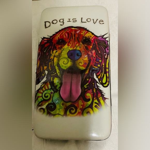 Source Unknown Handbags - Hard Case Dog Is Love Wallet